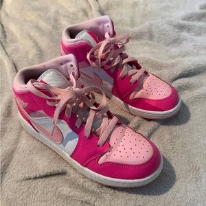 Jordan Kids Sneakers Pink and White